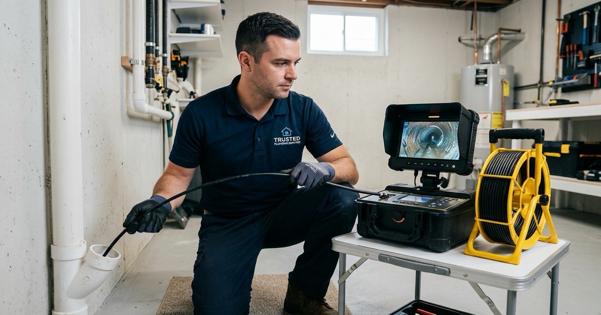 Sewer line camera inspection in Dallas, TX